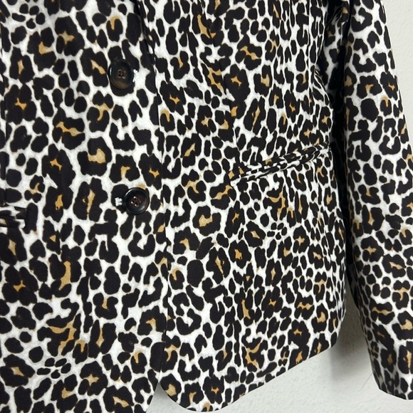 JCrew Leopard Print Women's Two Button Blazer - Picture 7 of 10